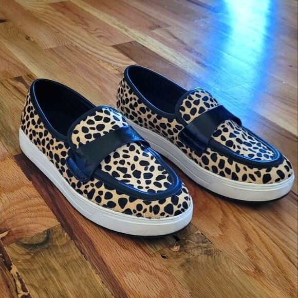 DONALD PLINER Richie Cheetah Calf Hair Leather 6.5 - Picture 8 of 9